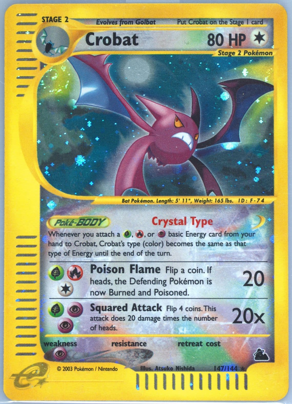 Crobat-Holo (147) 2003 Pokemon Skyridge