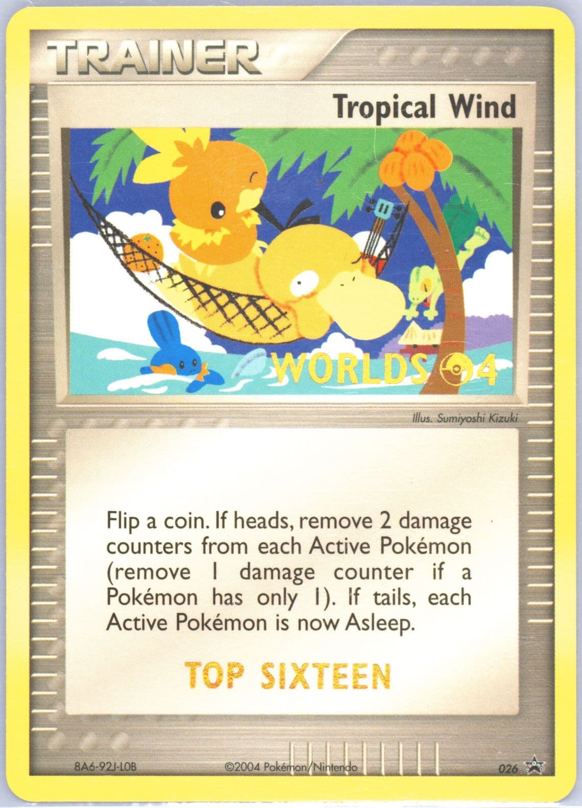Tropical Wind Top Sixteen (26) 2004 Pokemon World Championships Promo