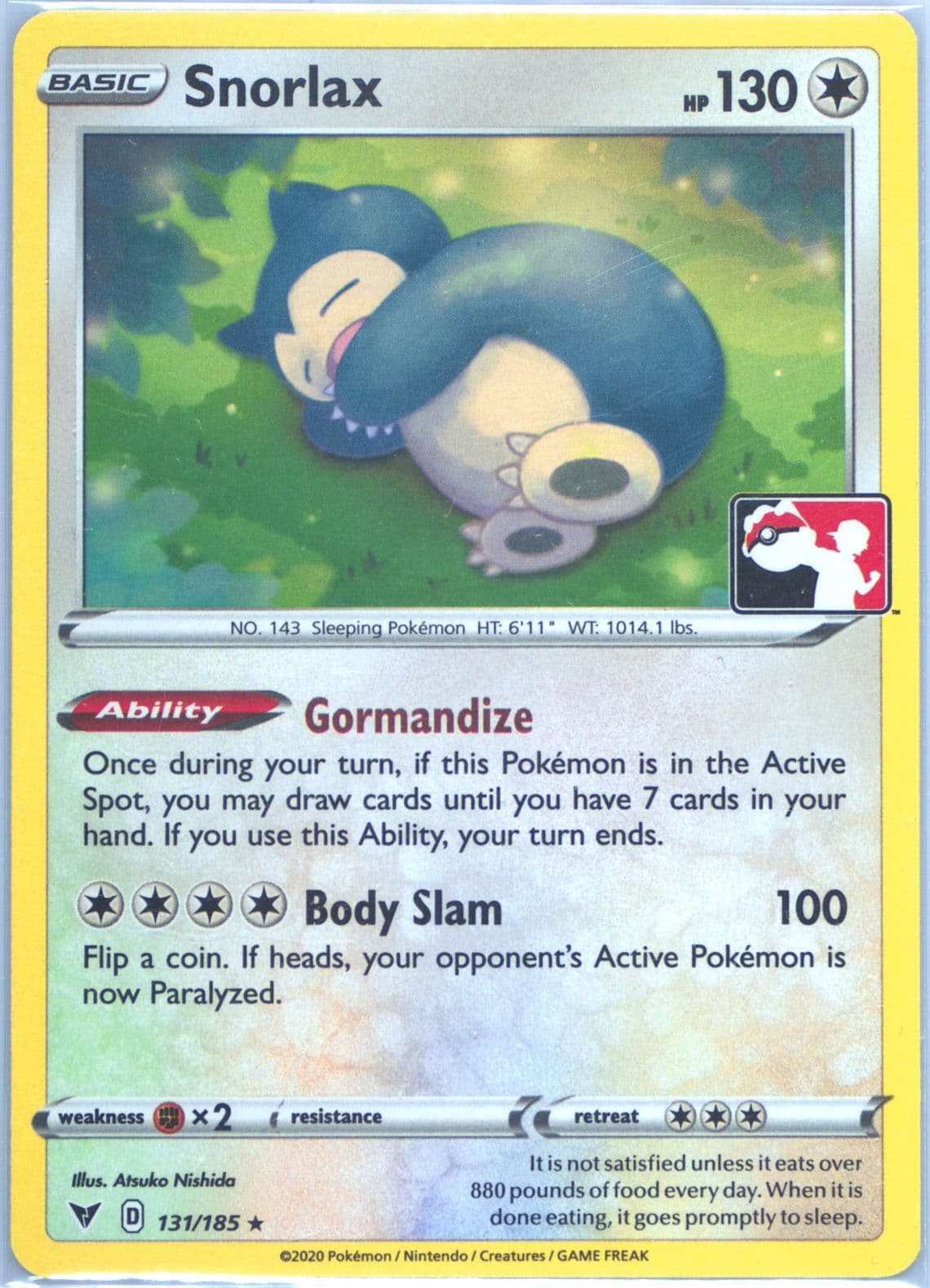 Snorlax (131) 2022 Pokemon Play! Pokemon Prize Pack: Series 1