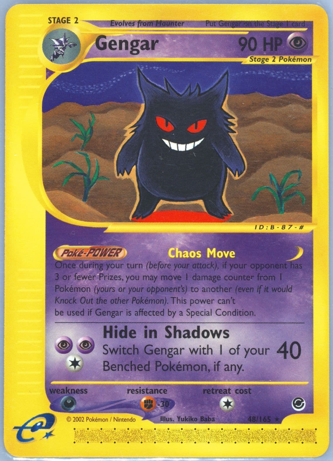 Gengar (48) 2002 Pokemon Expedition
