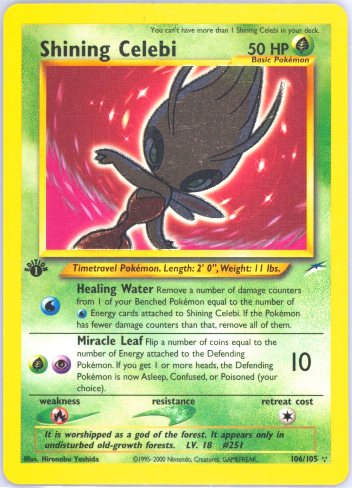 Shining Celebi 1st Edition (106) 2002 Pokemon Neo Destiny