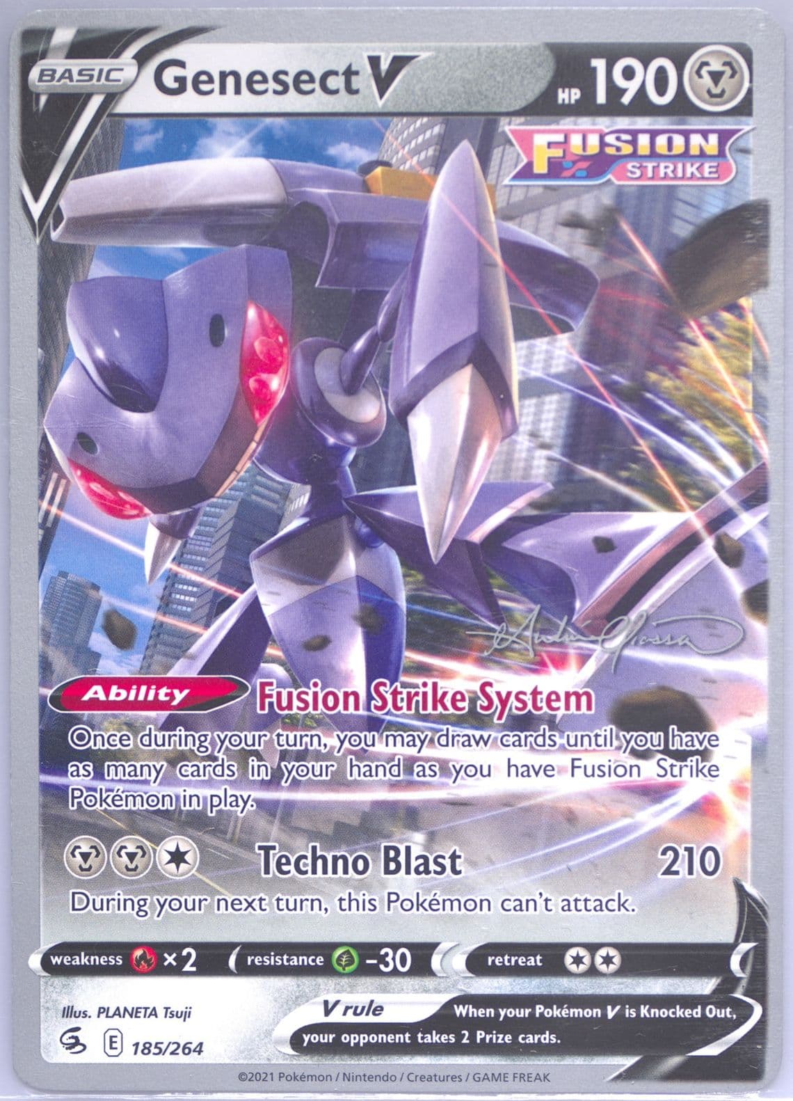 Genesect V The Shape of Mew (185) 2023 Pokemon 2022 World Championships Deck: the Shape of Mew