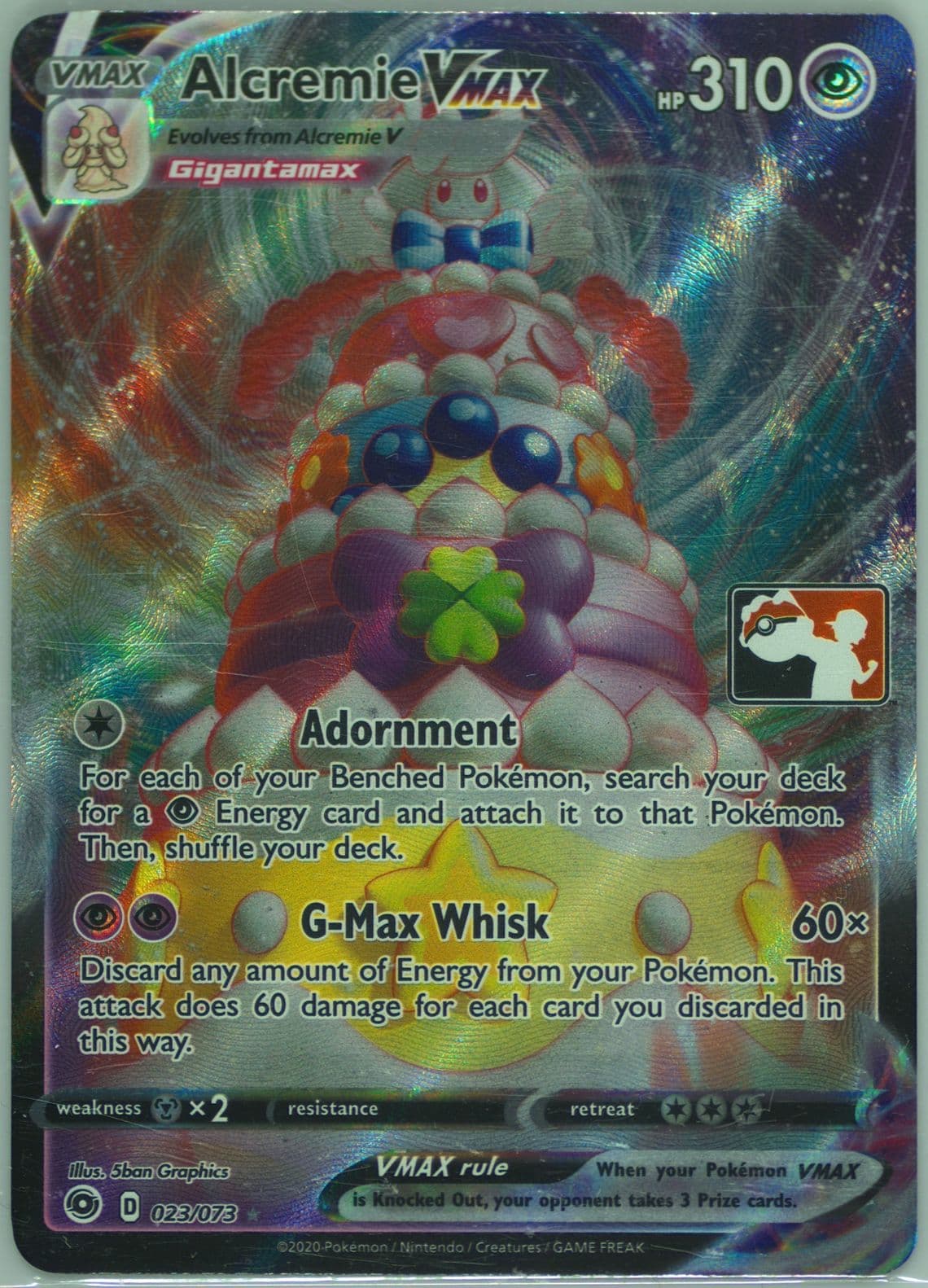 Full Art/Alcremie Vmax (023) 2022 Pokemon Play! Pokemon Prize Pack: Series 1