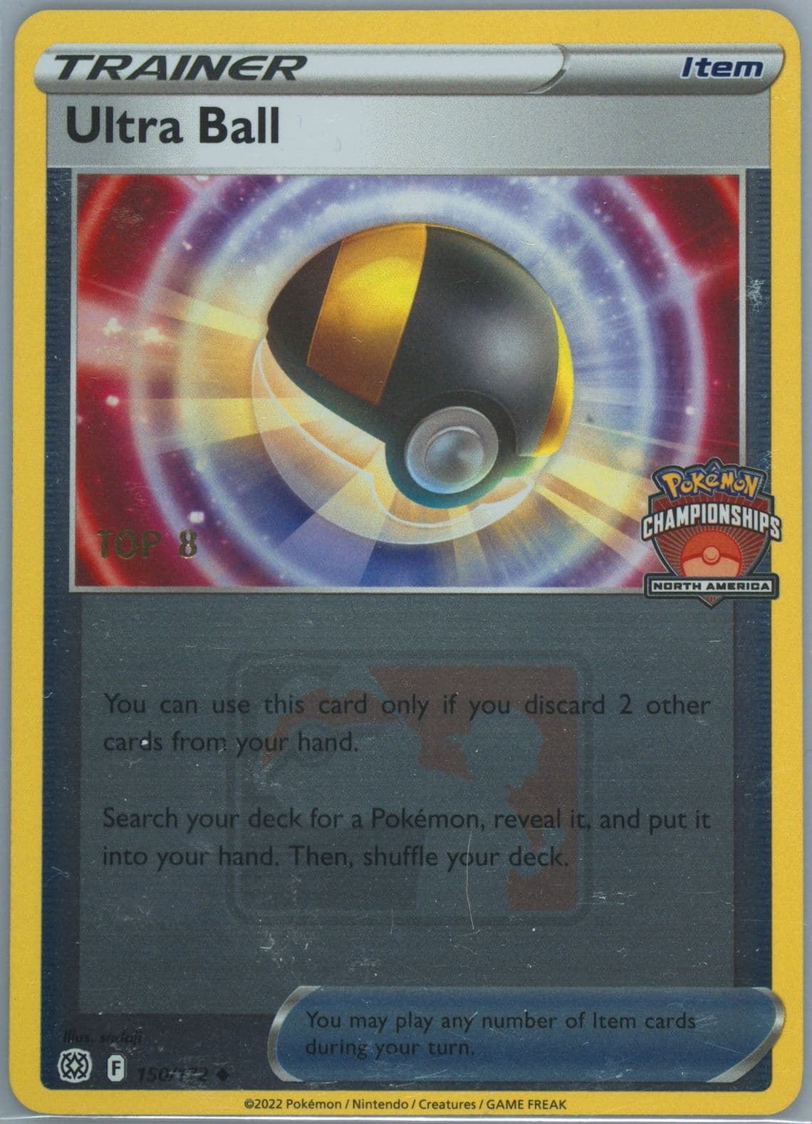 Ultra Ball-Reverse Foil 2023 Oceania International Championships-Top 8 (150) 2022 Pokemon Sword & Shield Brilliant Stars