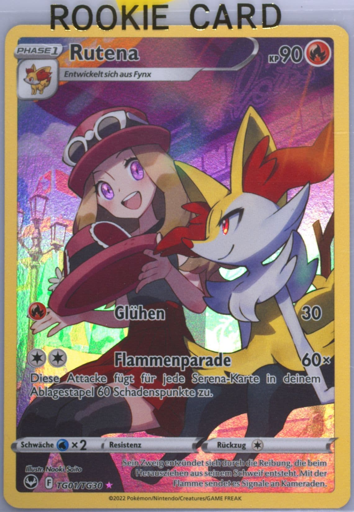 Full Art/Rutena German (TG01) 2022 Pokemon Sword & Shield Silver Tempest