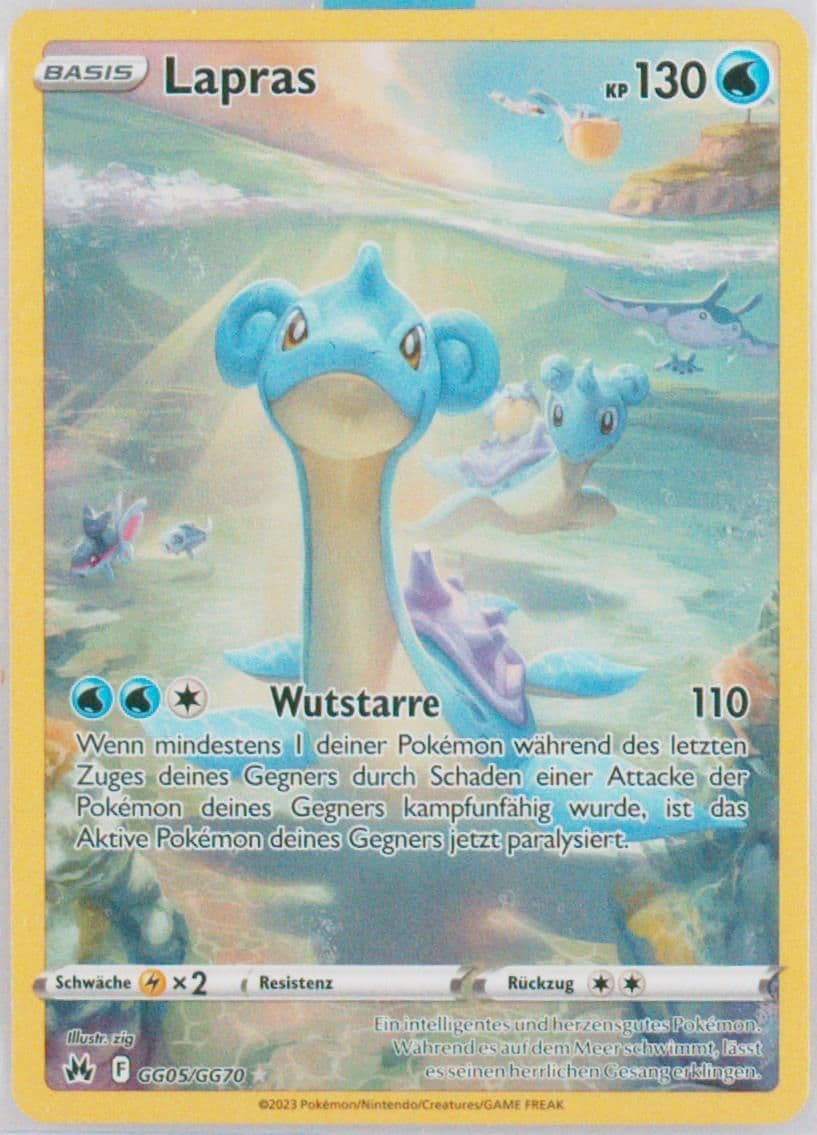 Full Art/Lapras German (GG05) 2023 Pokemon Sword and Shield Crown Zenith