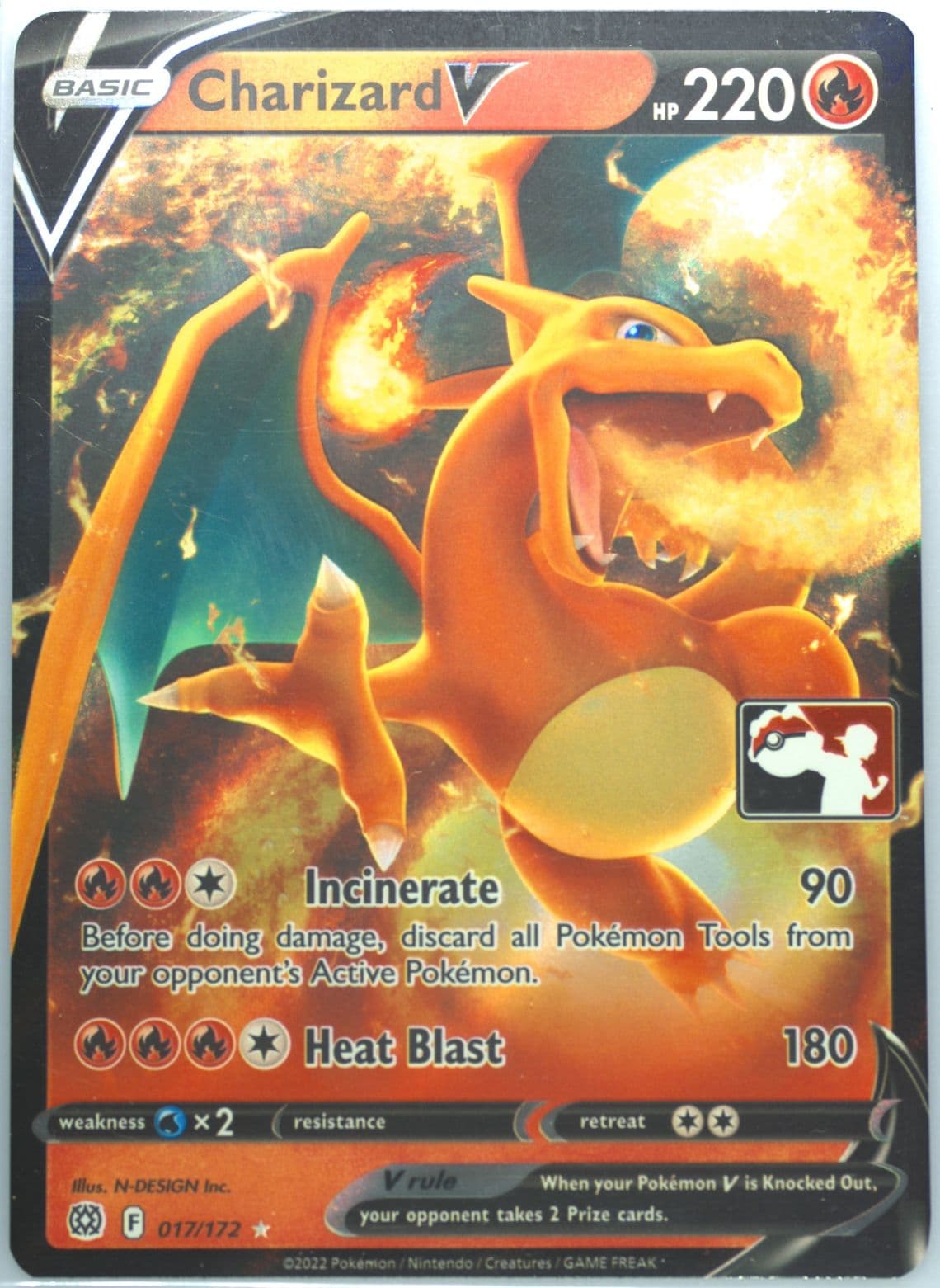 Charizard V (017) 2023 Pokemon Play! Pokemon Prize Pack: Series 2