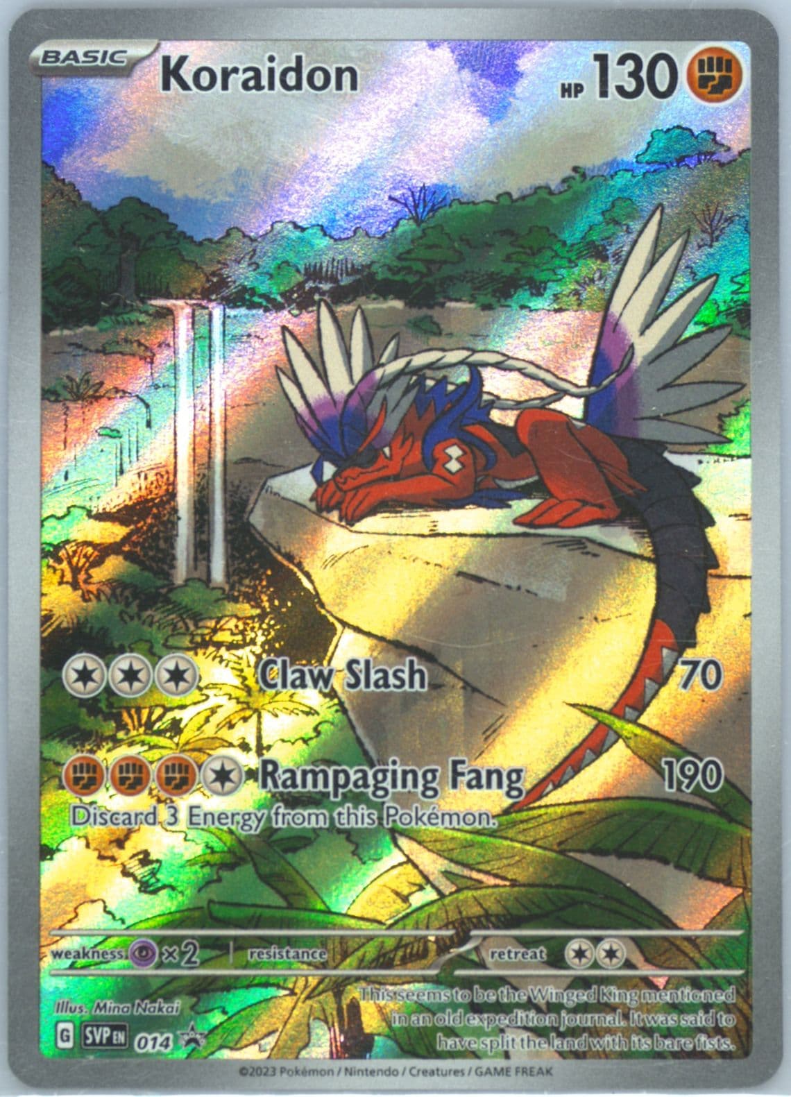 Koraidon Scarlet & Violet Elite Trainer Box-Koraidon (014) 2023 Pokemon Svp EN-SV Black Star Promo