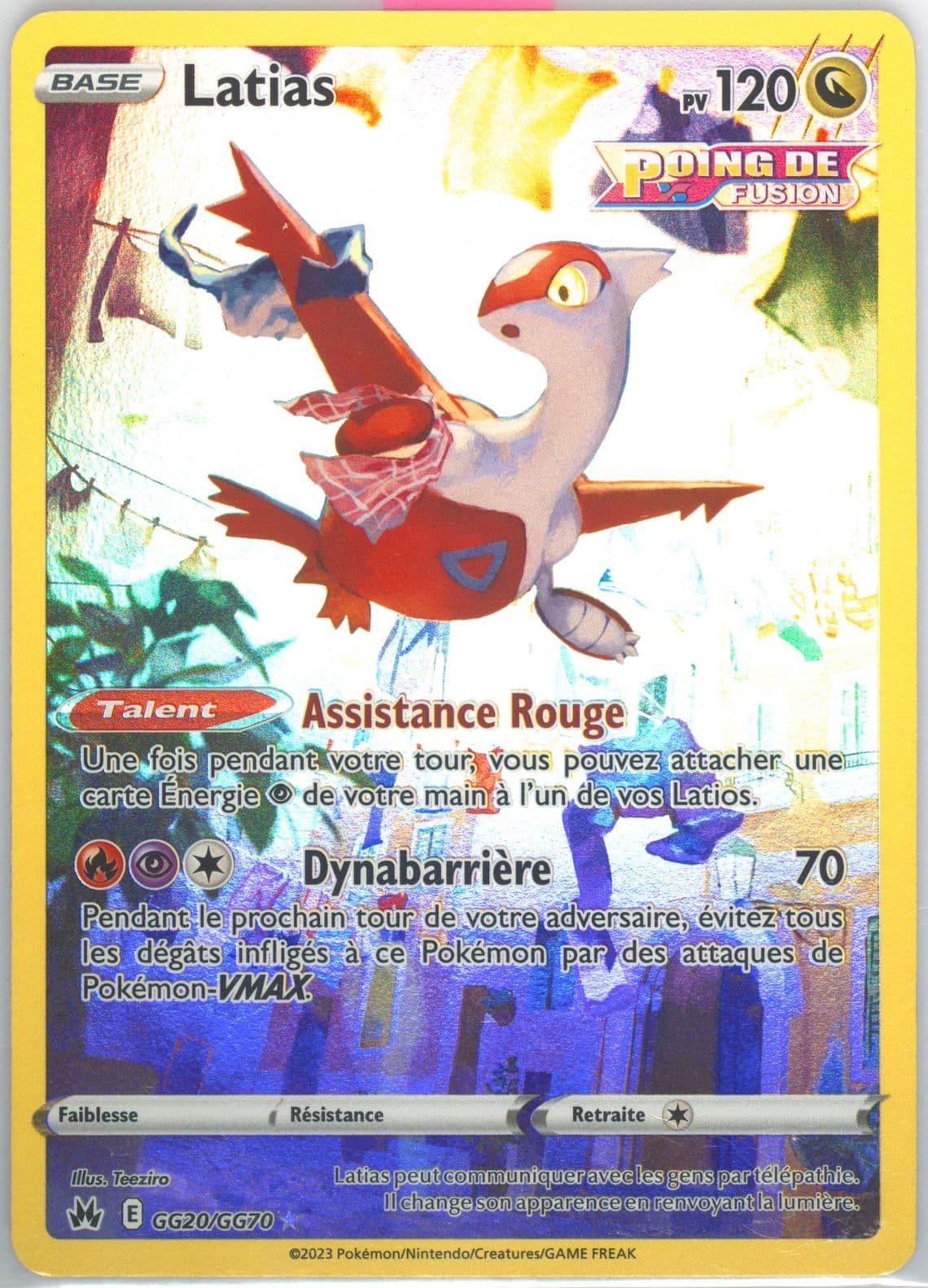 Full Art/Latias French (GG20) 2023 Pokemon Sword and Shield Crown Zenith