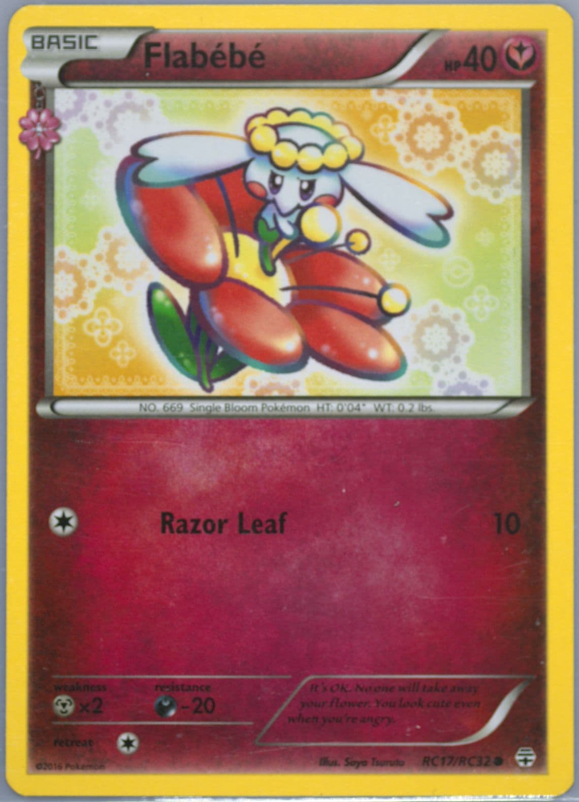 Flabebe (RC17) 2016 Pokemon XY Generations Radiant Collection