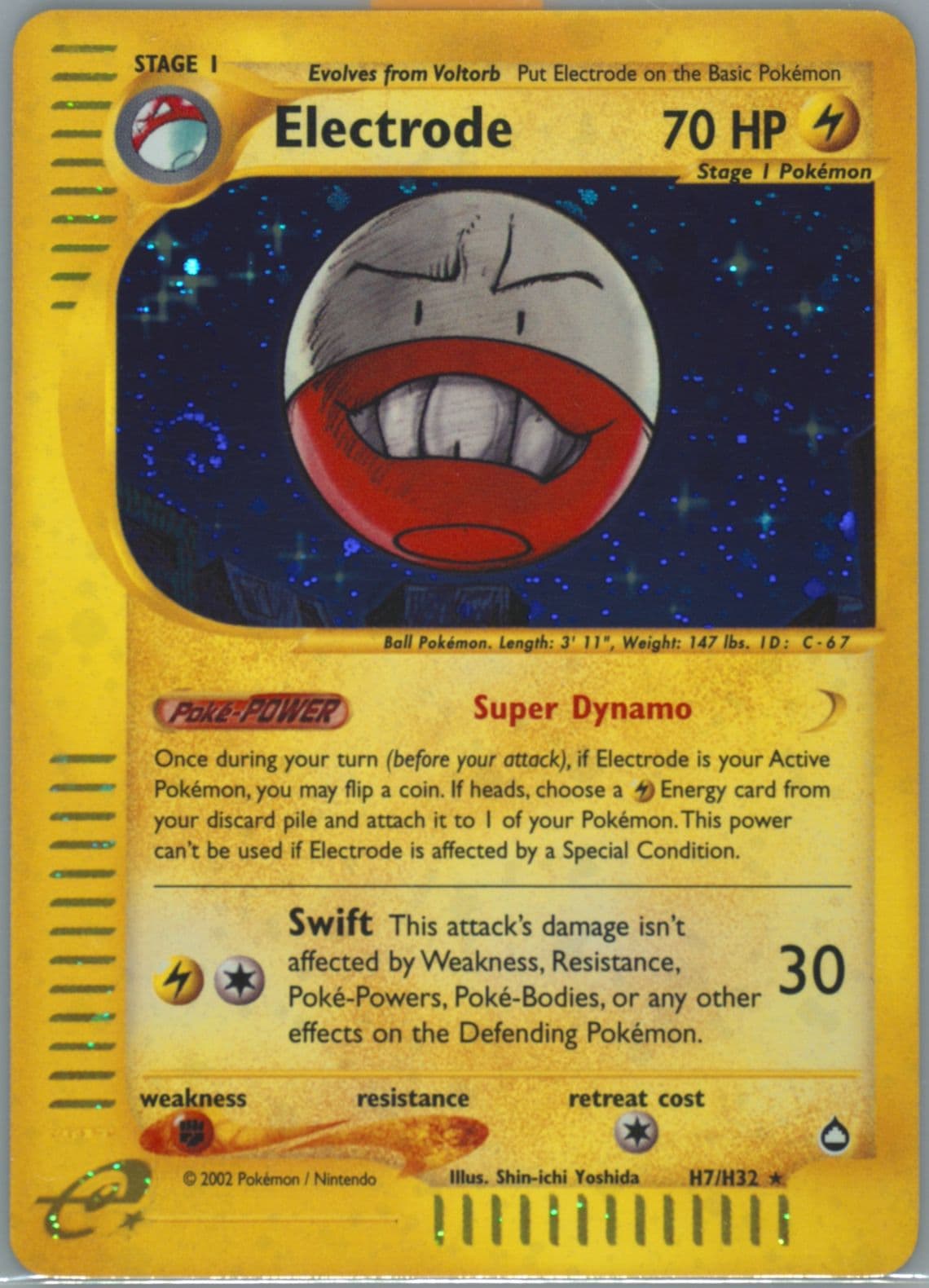 Electrode-Holo (H7) 2003 Pokemon Aquapolis