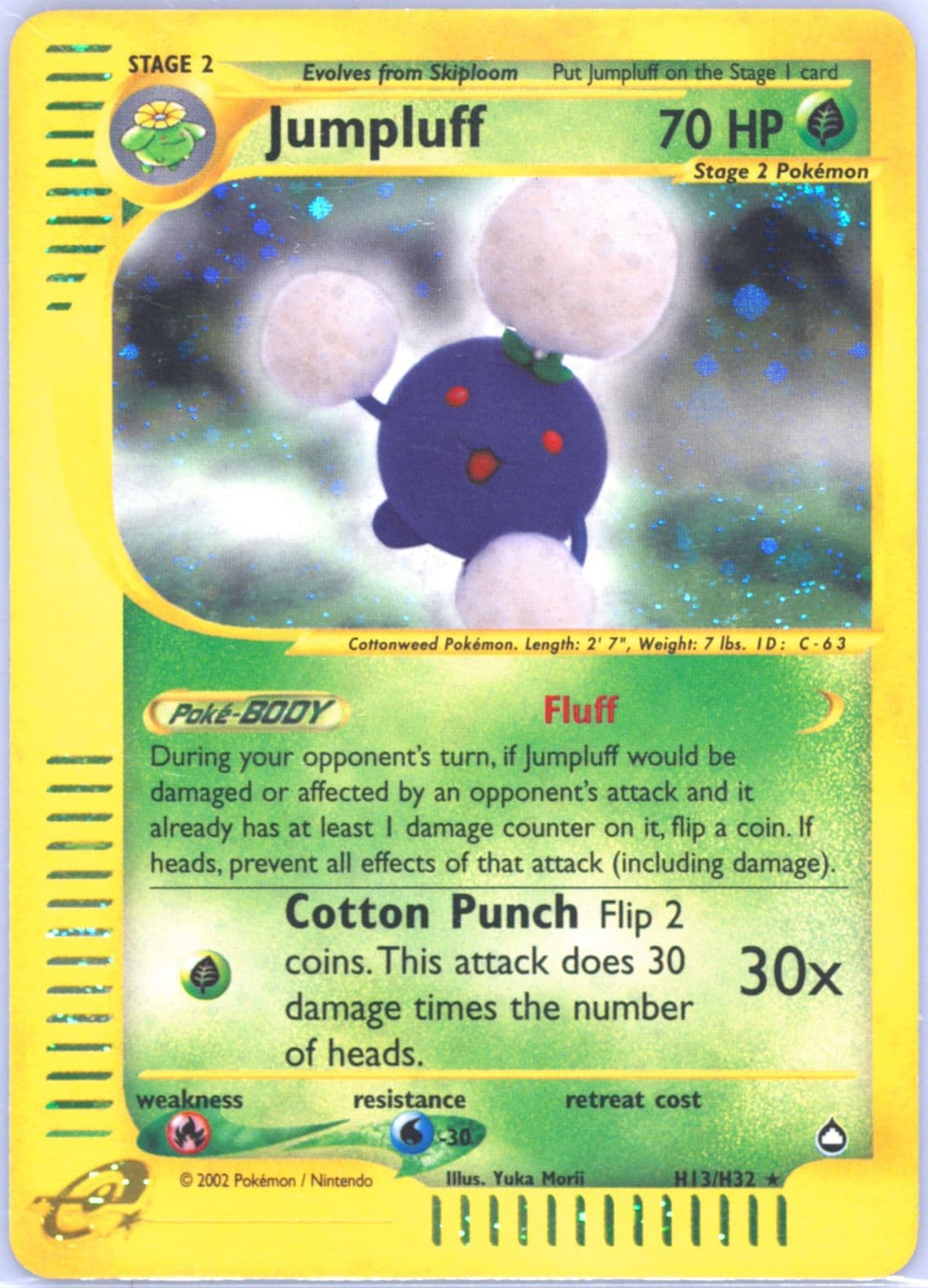 Jumpluff-Holo (H13) 2003 Pokemon Aquapolis