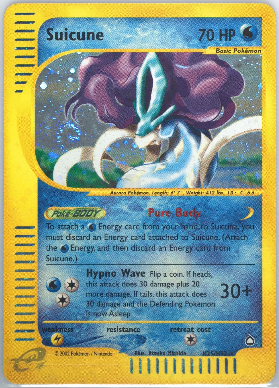 Suicune-Holo (H25) 2003 Pokemon Aquapolis