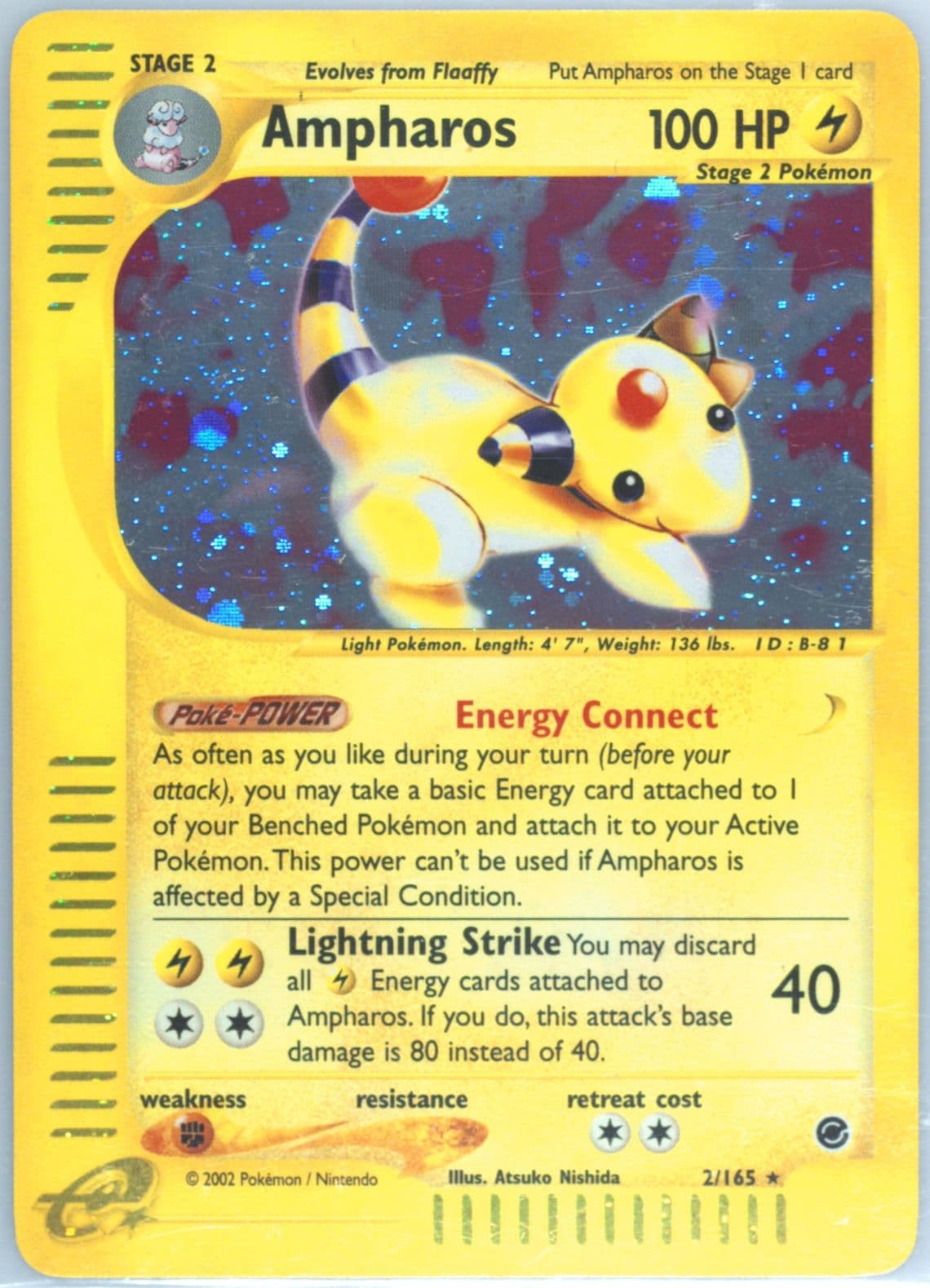 Ampharos-Holo (2) 2002 Pokemon Expedition