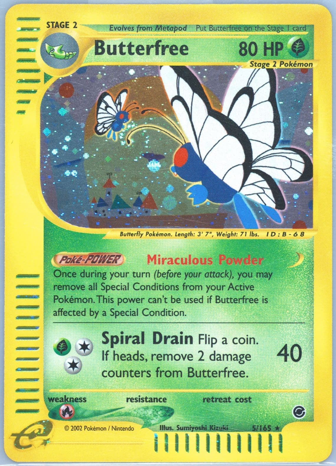Butterfree-Holo (5) 2002 Pokemon Expedition