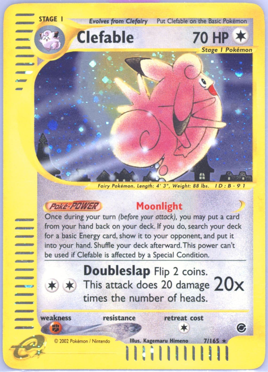 Clefable-Holo (7) 2002 Pokemon Expedition
