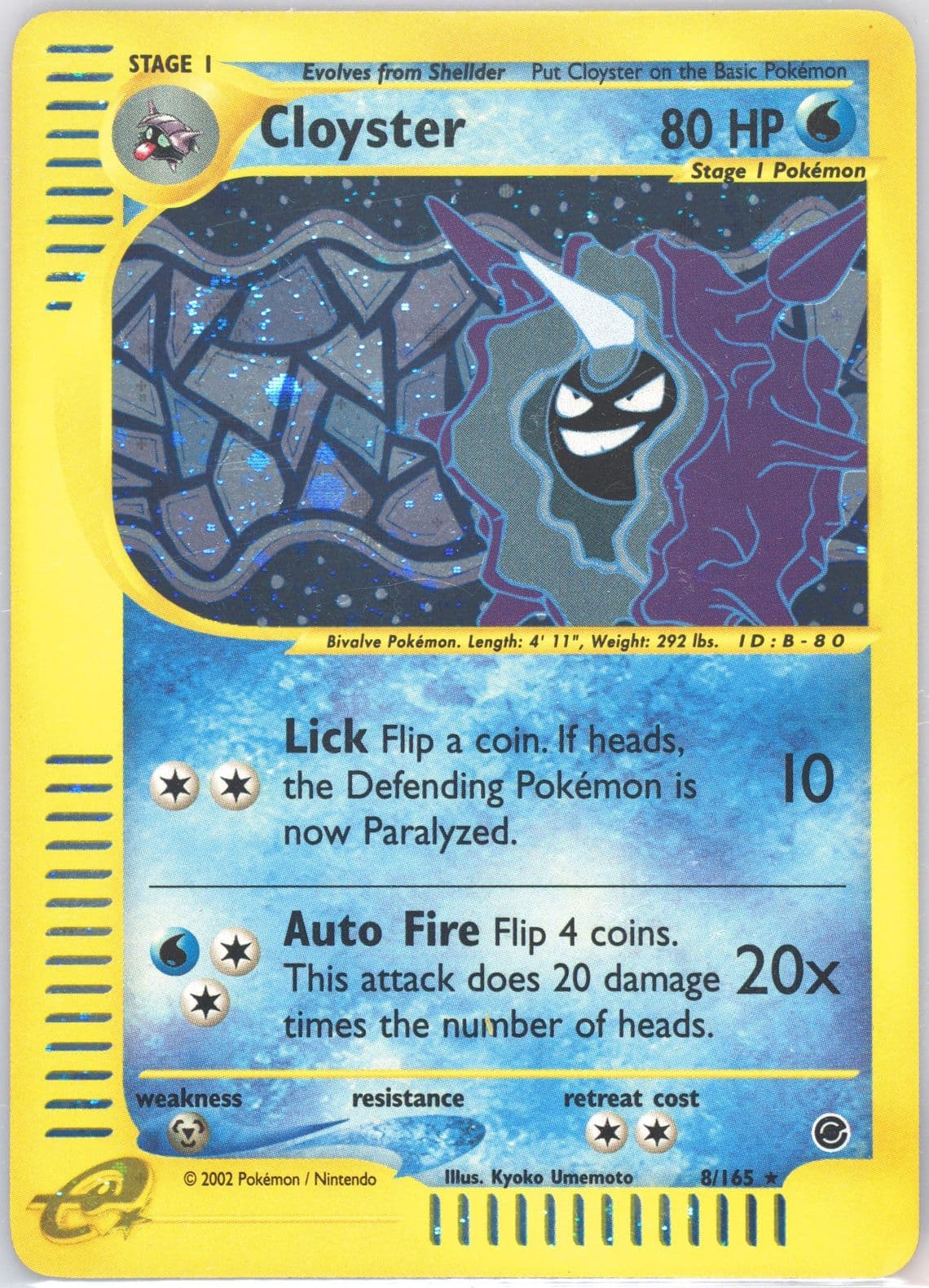 Cloyster-Holo (8) 2002 Pokemon Expedition