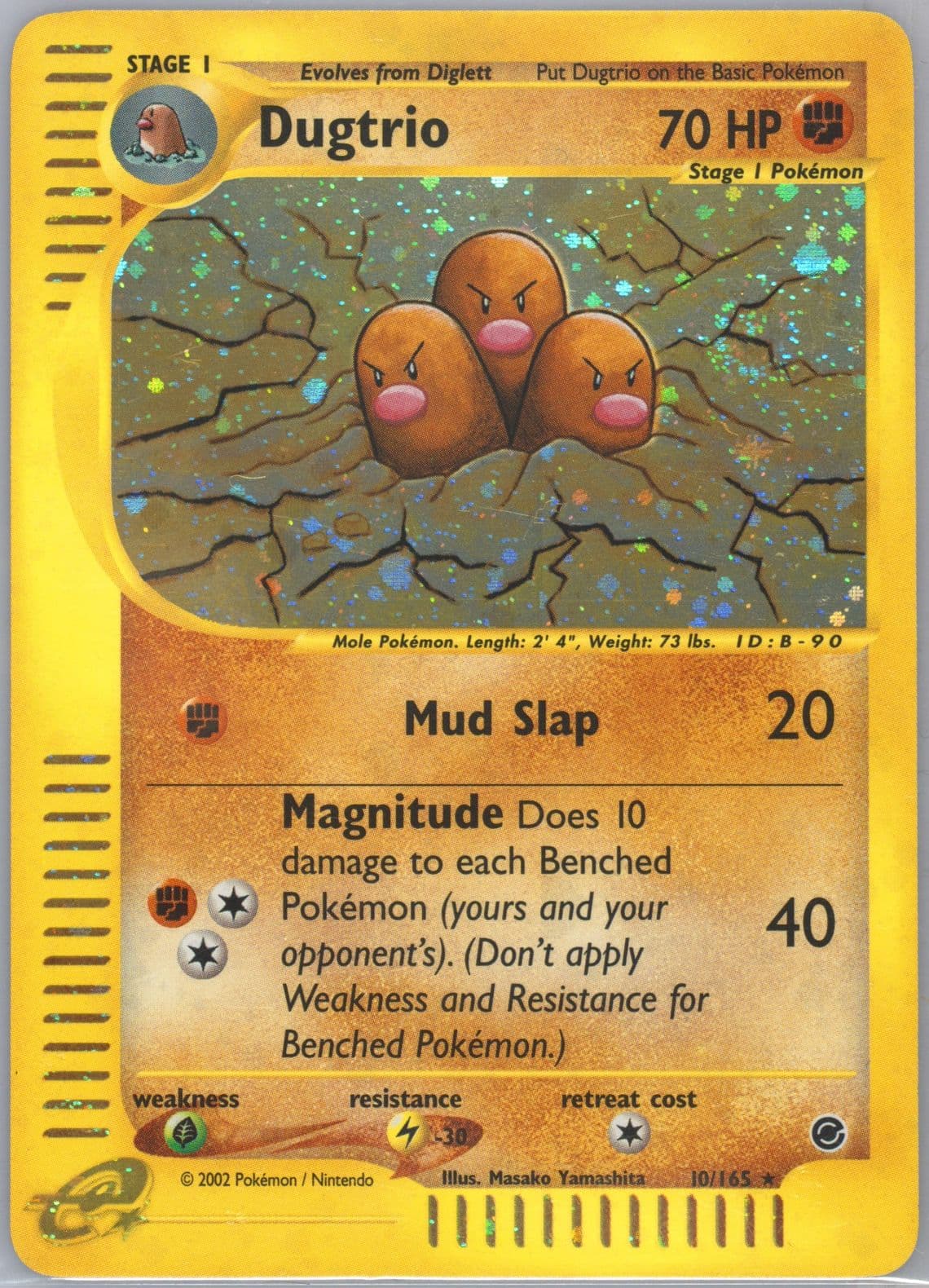 Dugtrio-Holo (10) 2002 Pokemon Expedition