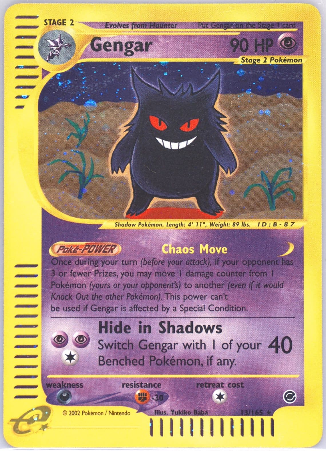 Gengar-Holo (13) 2002 Pokemon Expedition