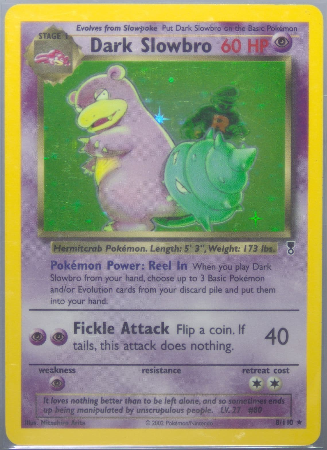 Dark Slowbro-Holo (8) 2002 Pokemon Legendary Collection