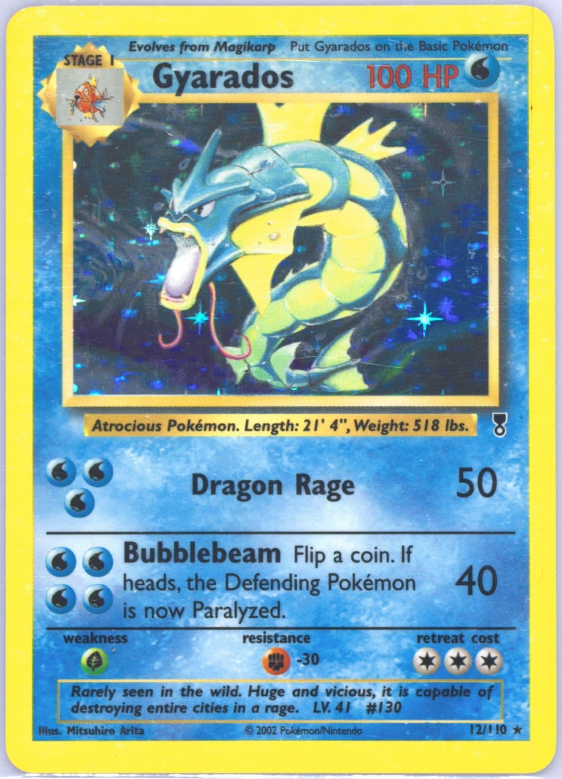 Gyarados-Holo (12) 2002 Pokemon Legendary Collection