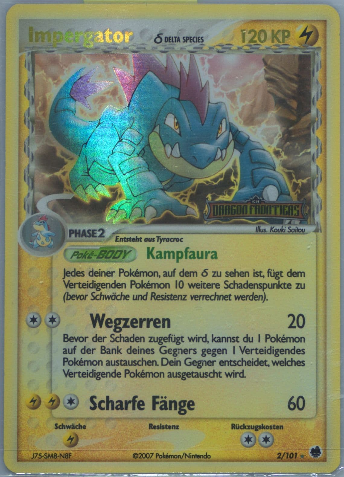 Impergator-Reverse Foil German (2) 2006 Pokemon EX Dragon Frontiers