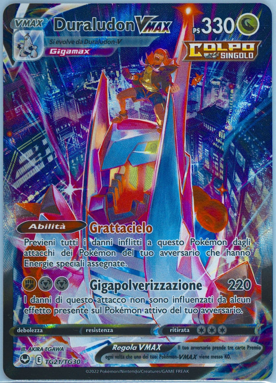 Full Art/Duraludon Vmax Italian (TG21) 2022 Pokemon Sword & Shield Silver Tempest