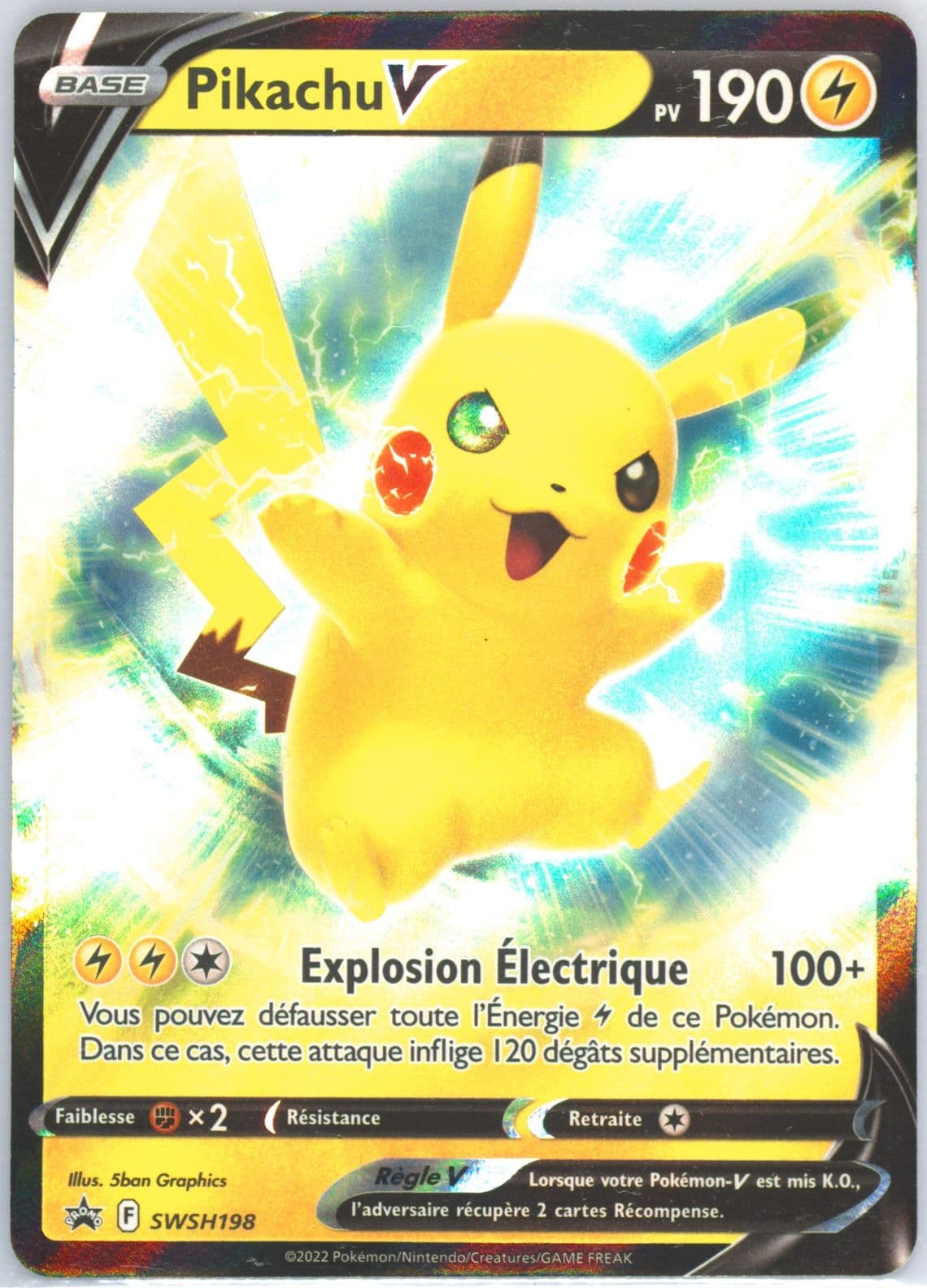 Pikachu V Pikachu V Box-French (198) 2022 Pokemon Swsh Black Star Promo
