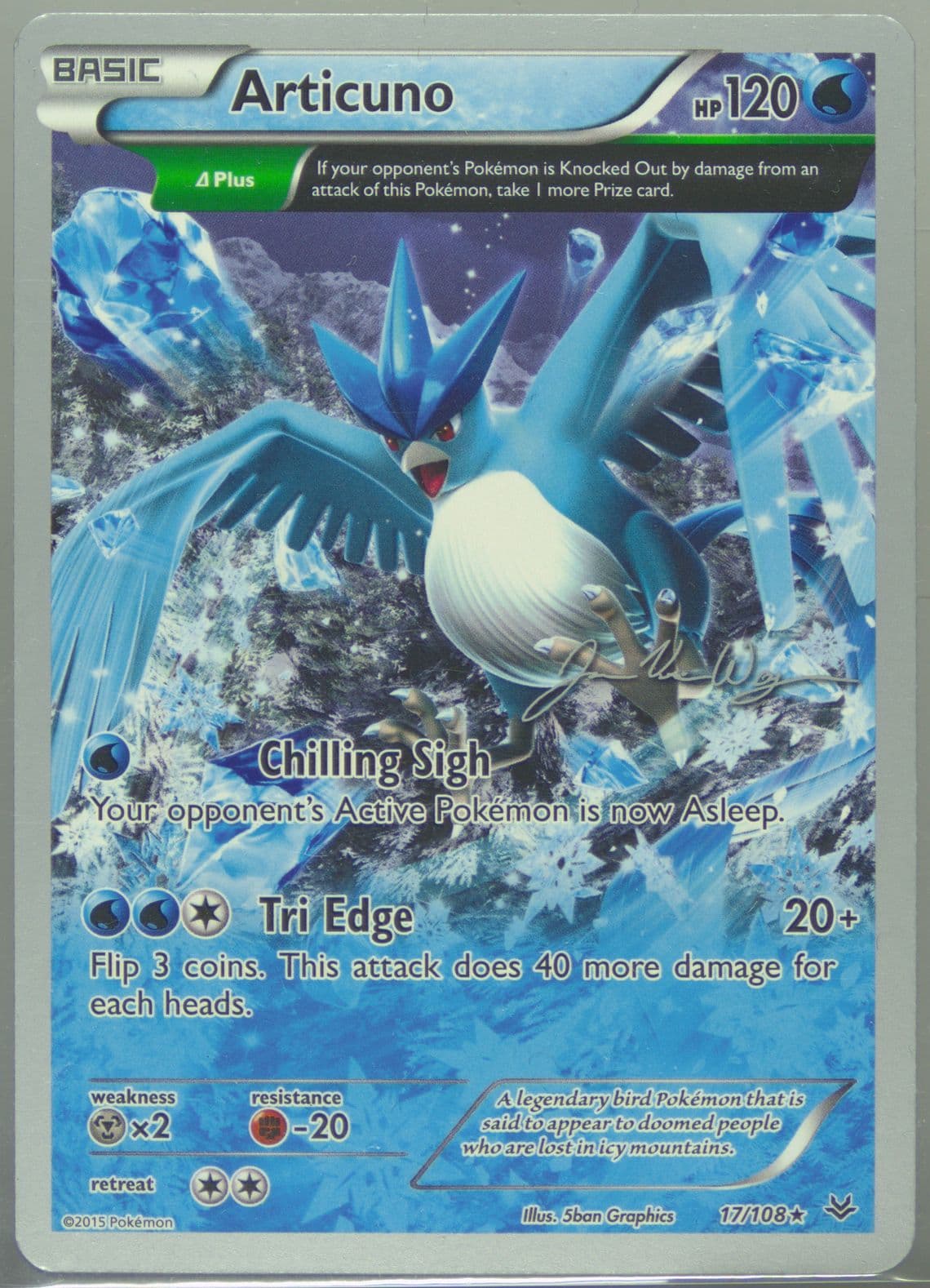 Articuno Honorstoise (17) 2015 Pokemon World Championships Promo