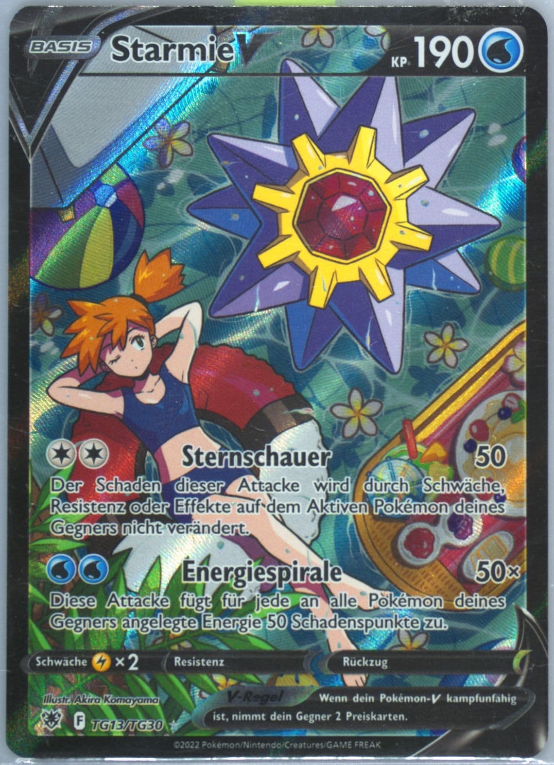 Full Art/Starmie V German (TG13) 2022 Pokemon Sword & Shield Astral Radiance