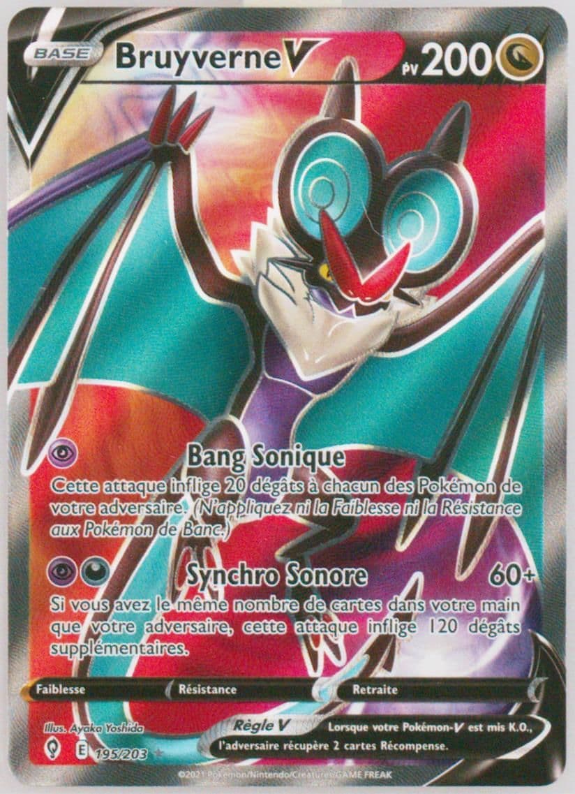 Full Art/Bruyverne V French (195) 2021 Pokemon Sword & Shield Evolving Skies