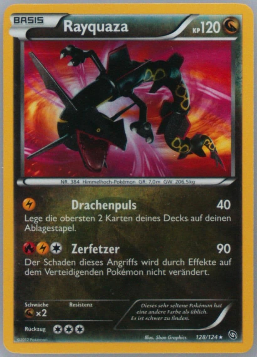 Rayquaza German (128) 2012 Pokemon Black & White Dragons Exalted