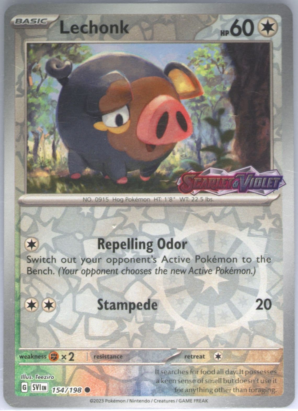 Lechonk Europe/Asia Exclusive (154) 2023 Pokemon Svi EN-Scarlet & Violet