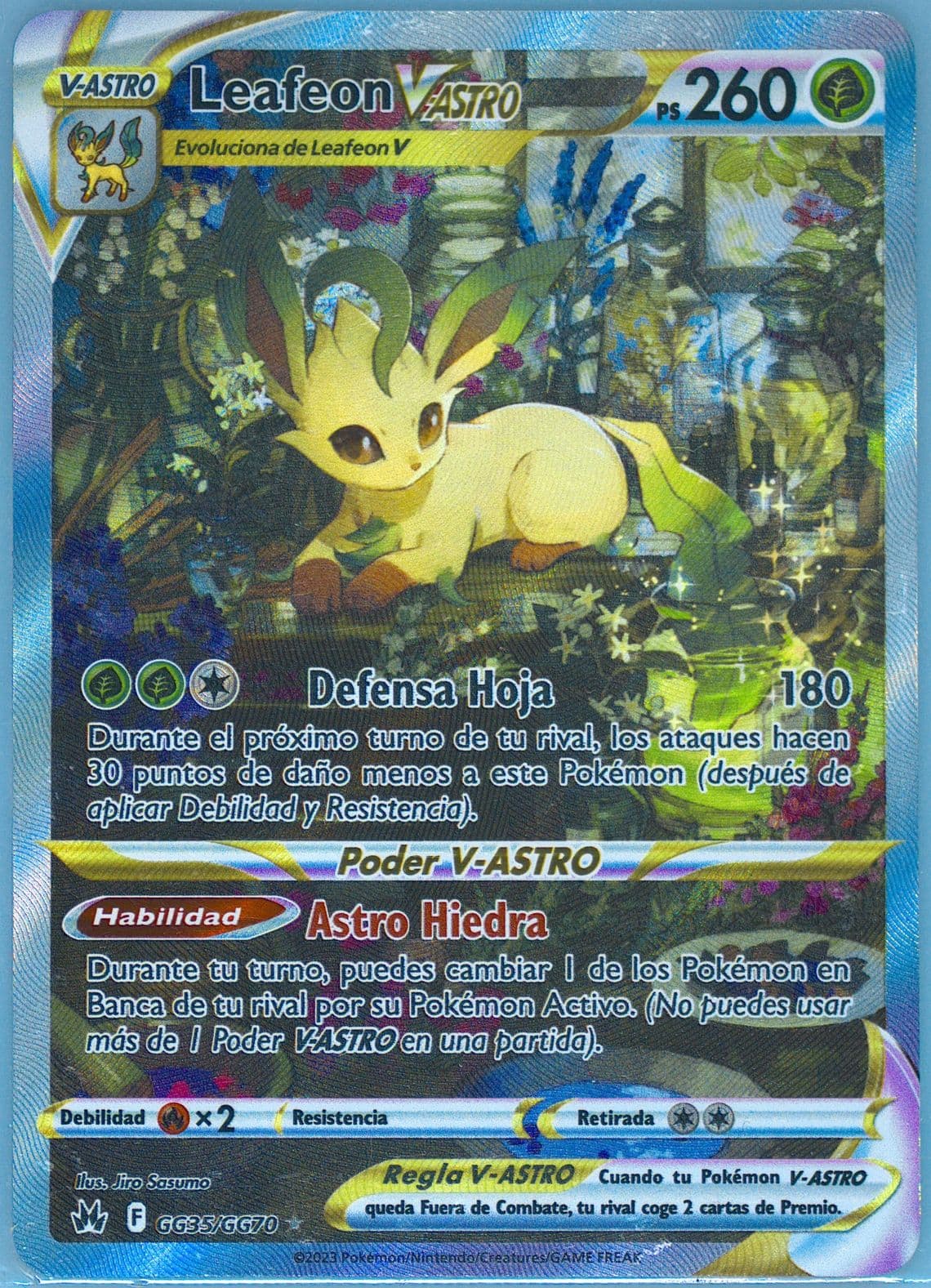 Full Art/Leafeon Vastro Spanish (GG35) 2023 Pokemon Sword and Shield Crown Zenith
