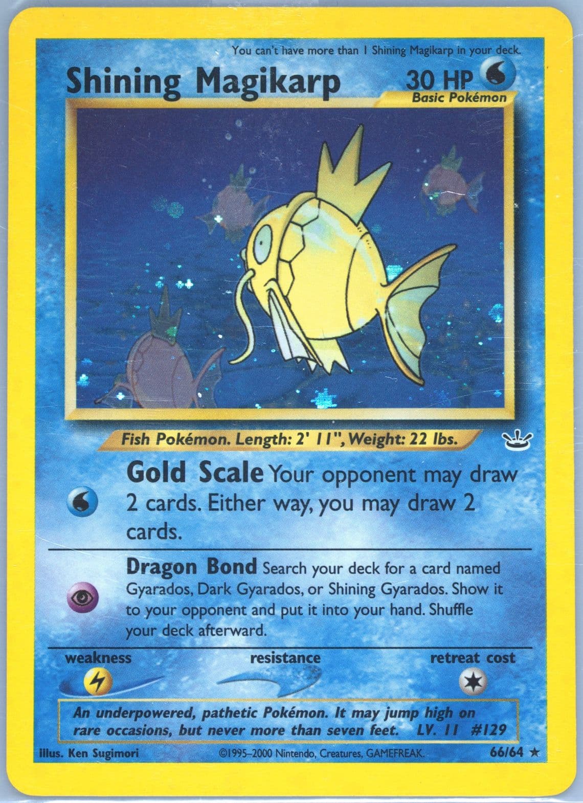 Shining Magikarp-Holo (66) 2001 Pokemon Neo Revelation