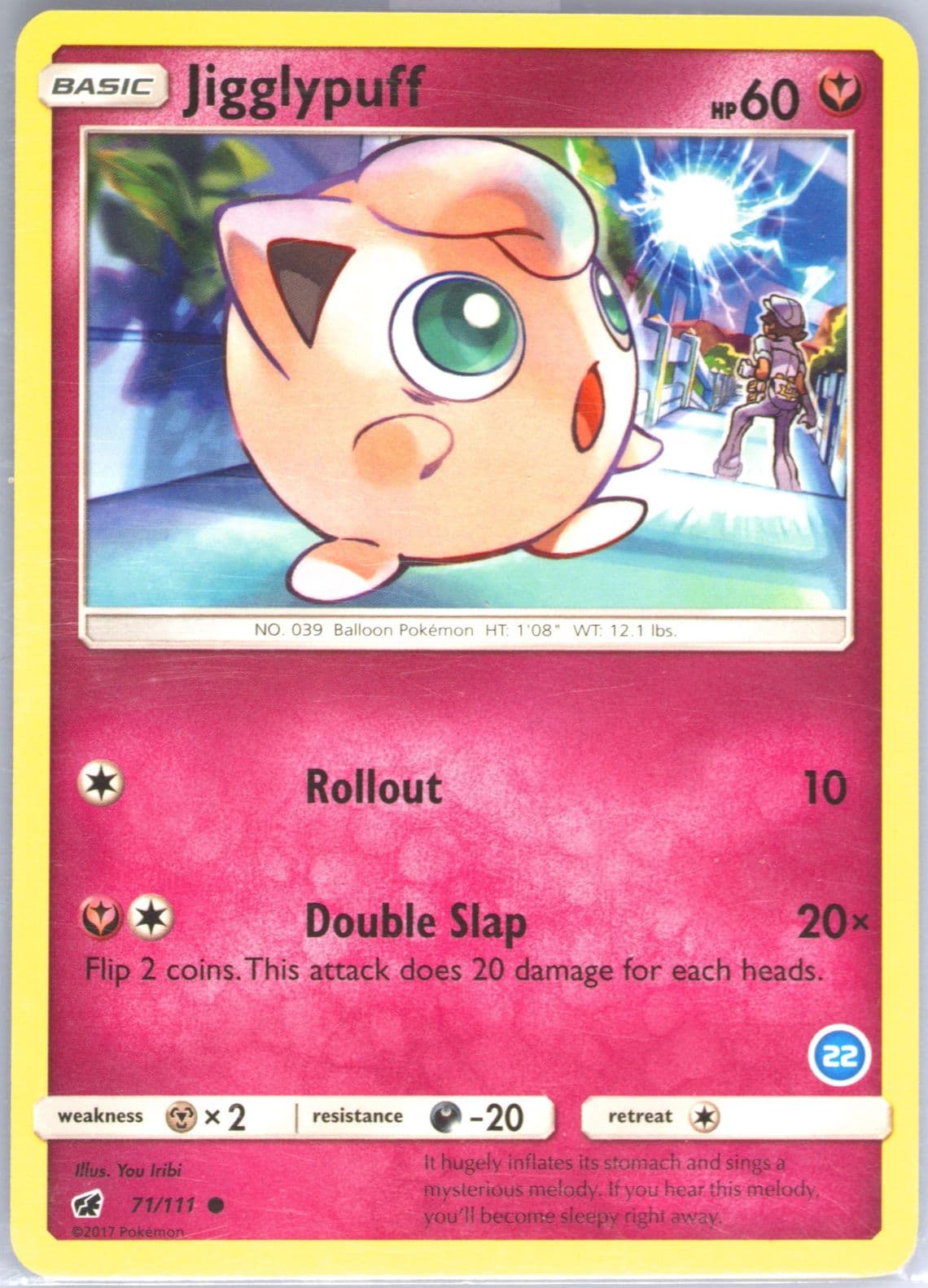 Jigglypuff (22) 2018 Pokemon Sun & Moon Trainer Kit Alolan Ninetales Half Deck