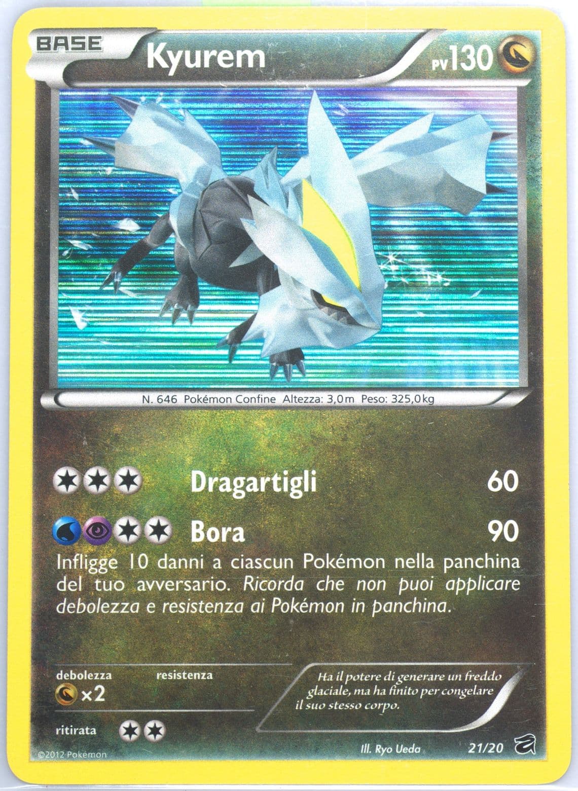 Kyurem-Holo Italian (21) 2012 Pokemon Black & White Dragon Vault