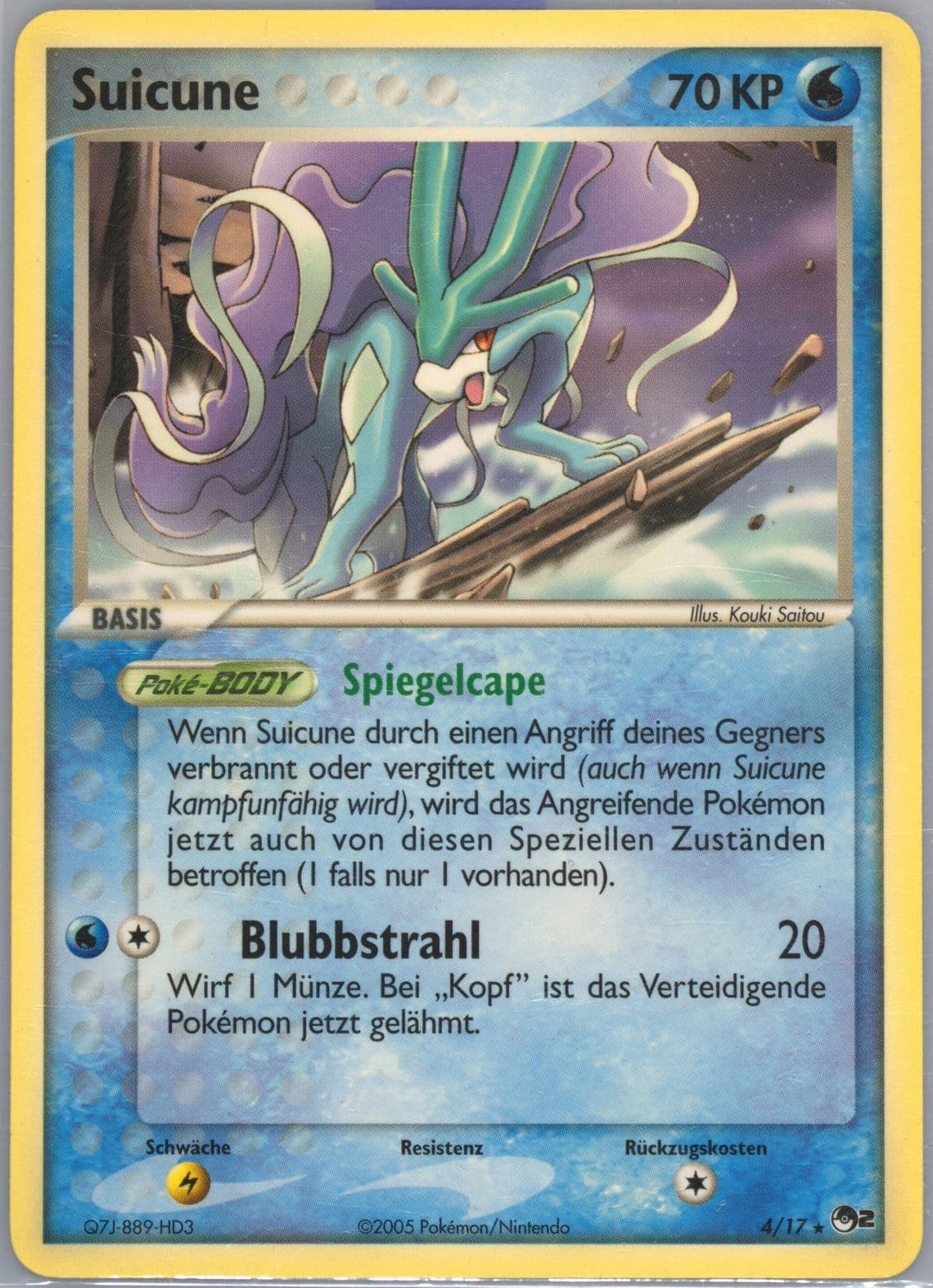 Suicune German (4) 2005 Pokemon Pop Series 2