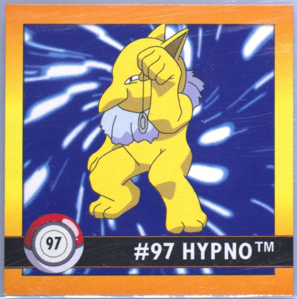 Hypno (97) 1999 Pokemon Stickers Series 1