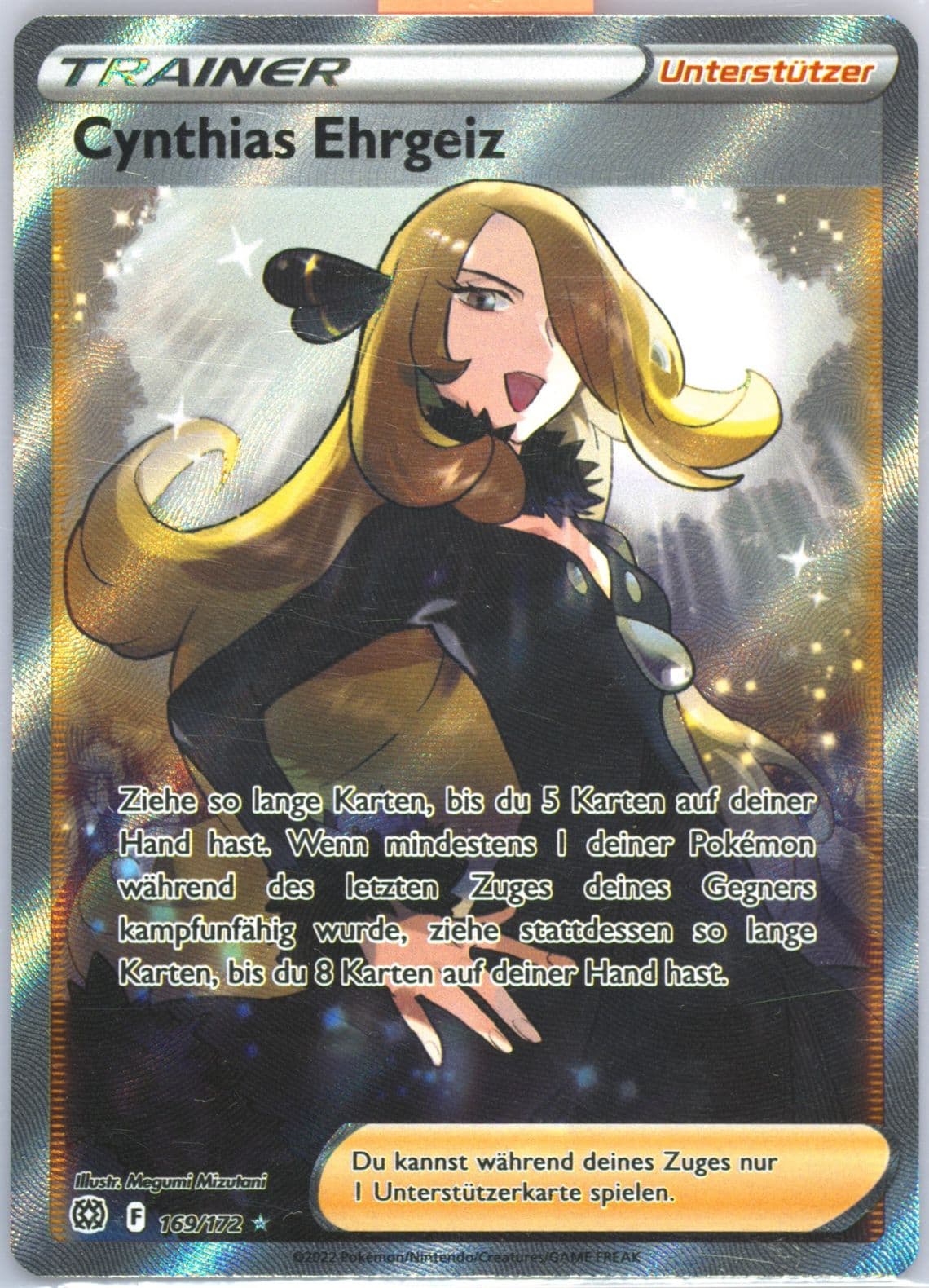 Full Art/Cynthias Ehrgeiz German (169) 2022 Pokemon Sword & Shield Brilliant Stars