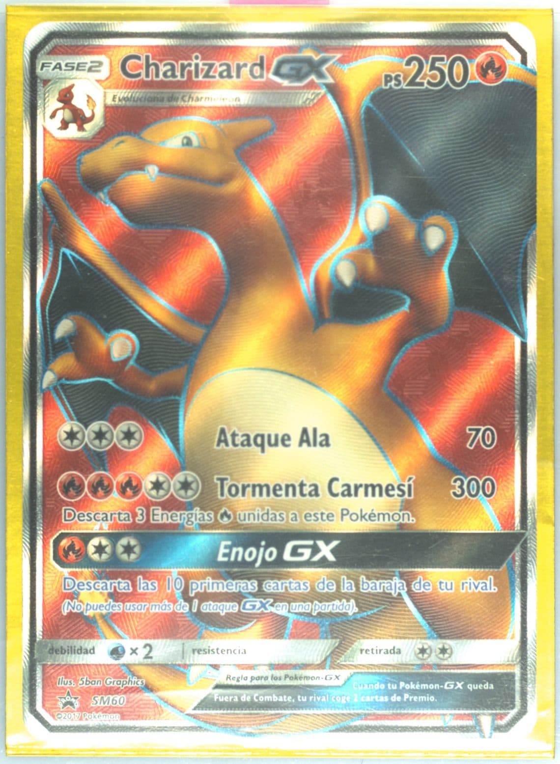 Full Art/Charizard GX Charizard GX Premium Collection-Spanish (SM60) 2017 Pokemon SM Black Star Promo