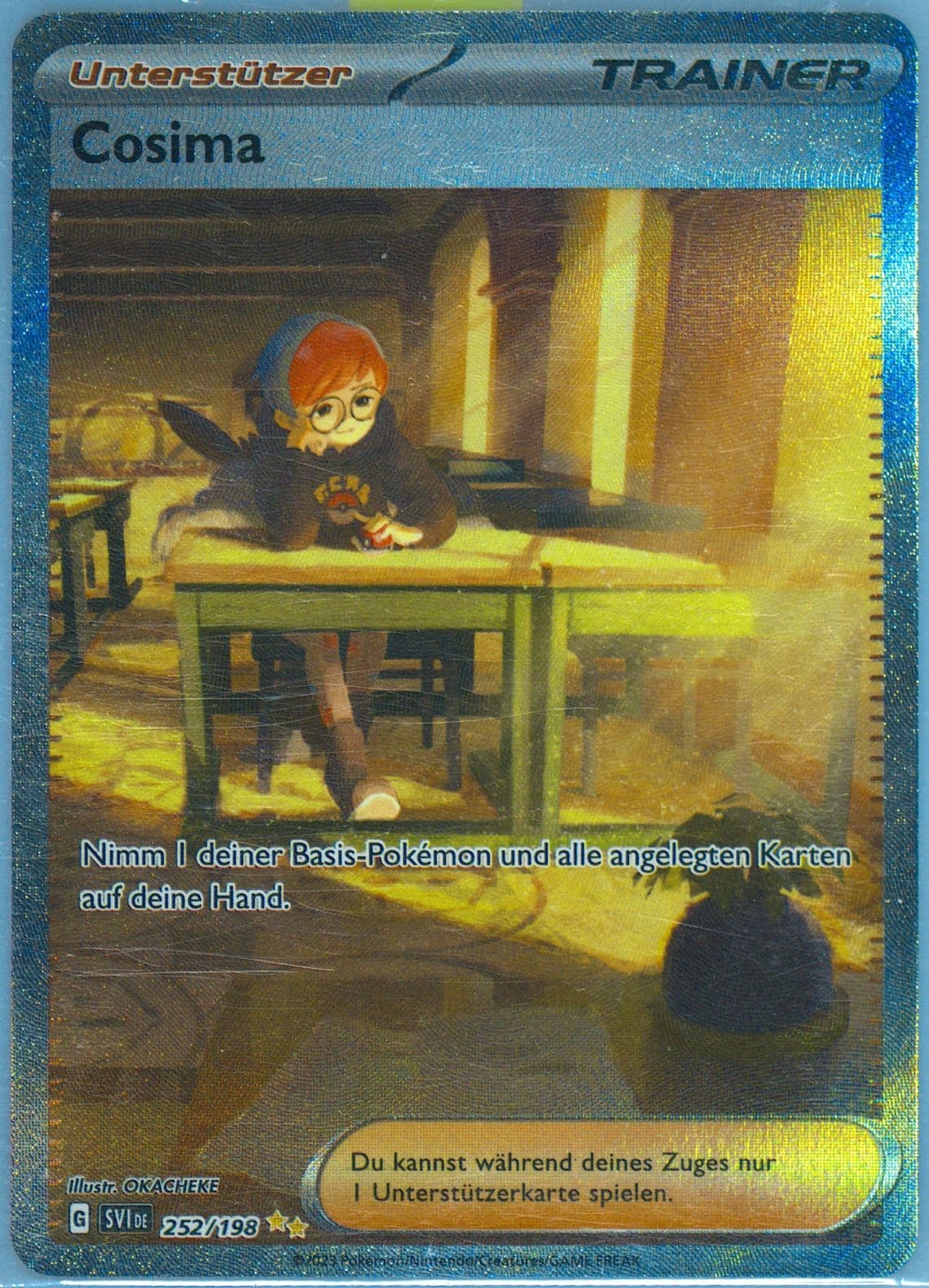 Penny Special Illustration Rare (252) 2023 Pokemon German Svi de-Scarlet & Violet