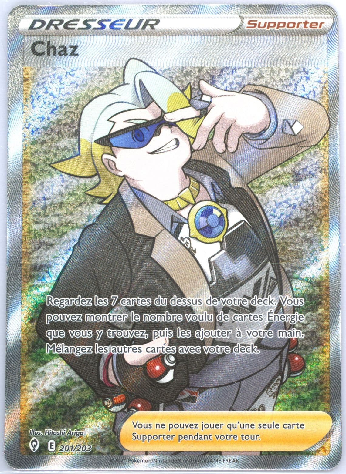 Full Art/Chaz French (201) 2021 Pokemon Sword & Shield Evolving Skies