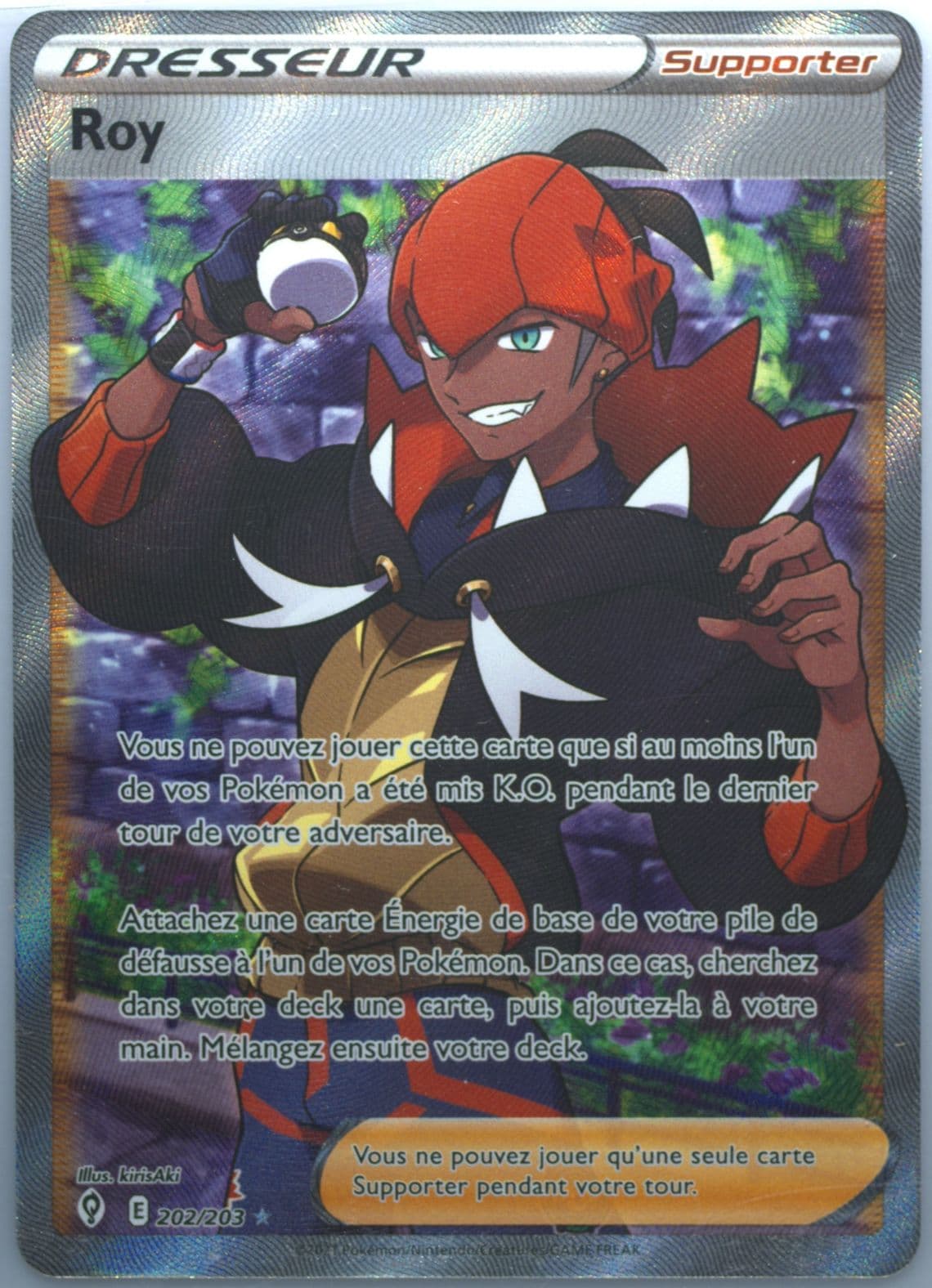 Full Art/Roy French (202) 2021 Pokemon Sword & Shield Evolving Skies