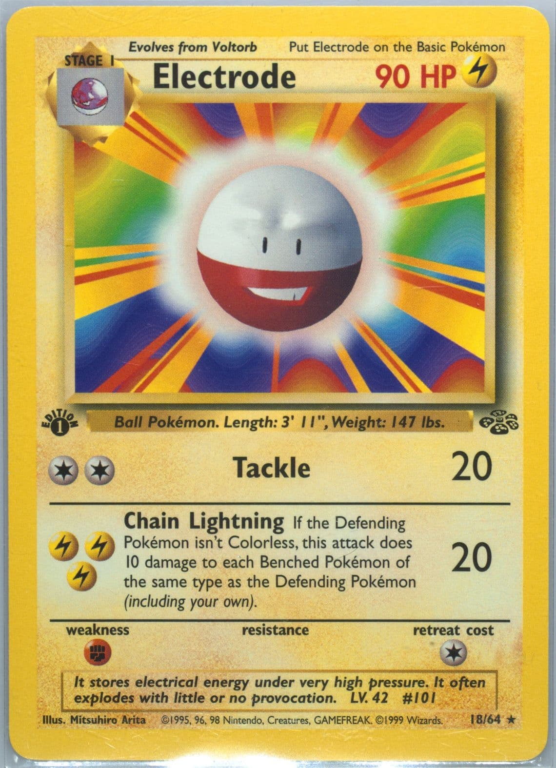 Electrode 1st Edition (18) 1999 Pokemon Jungle