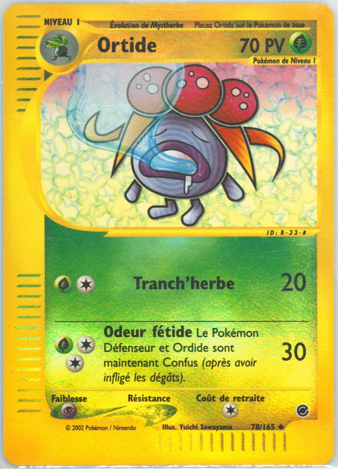 Ortide-Reverse Foil (78) 2003 Pokemon French Expedition