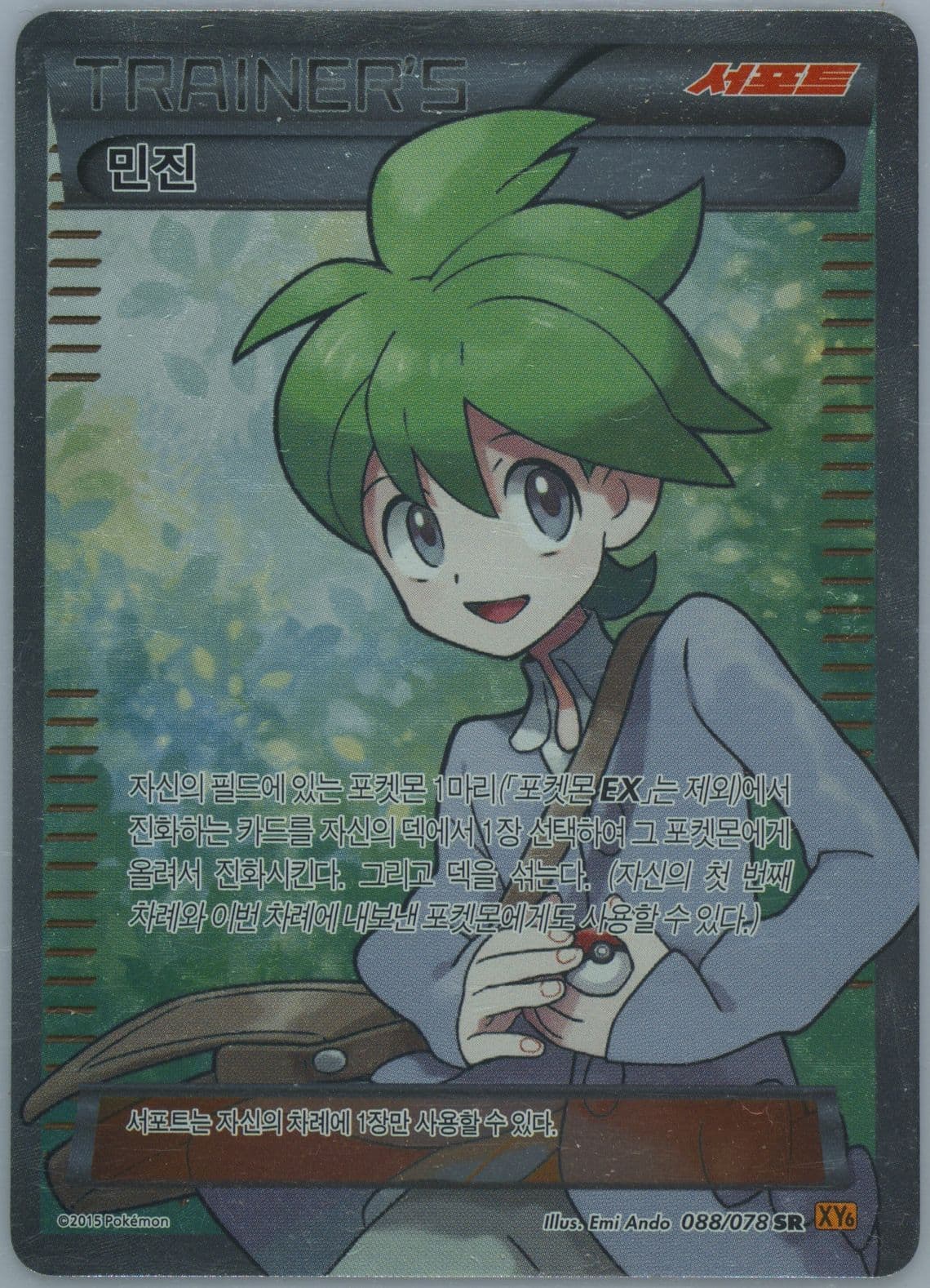 Full Art/Wally (088) 2015 Pokemon Korean XY Emerald Break