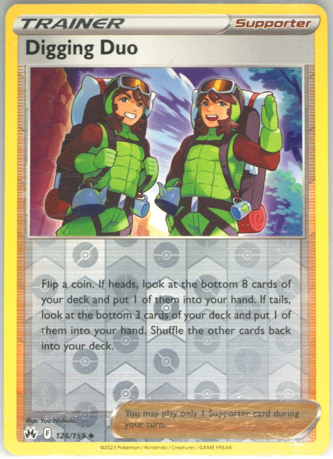 Digging Duo-Reverse Foil (126) 2023 Pokemon Sword and Shield Crown Zenith