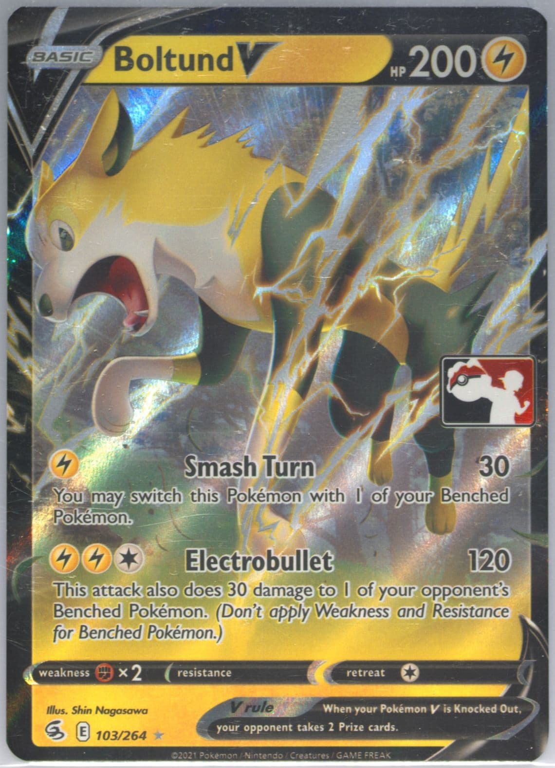 Boltund V (103) 2023 Pokemon Play! Pokemon Prize Pack: Series 2