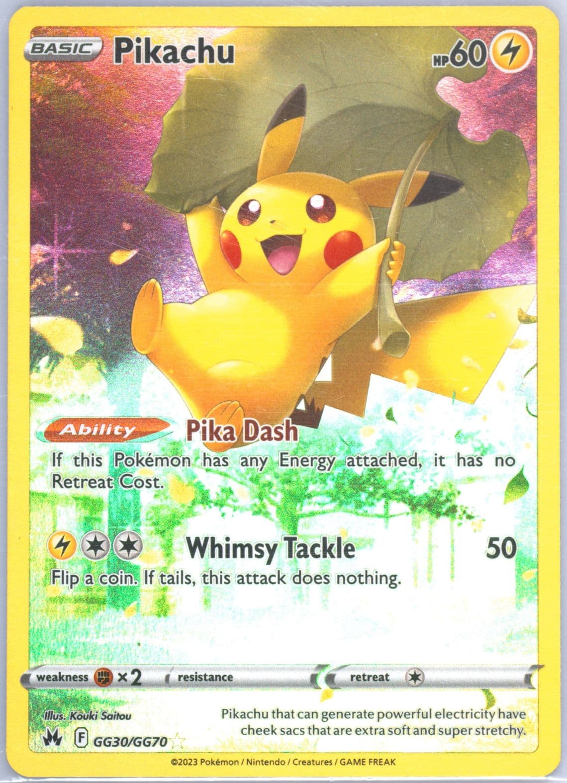 Full Art/Pikachu Spanish (GG30) 2023 Pokemon Sword and Shield Crown Zenith